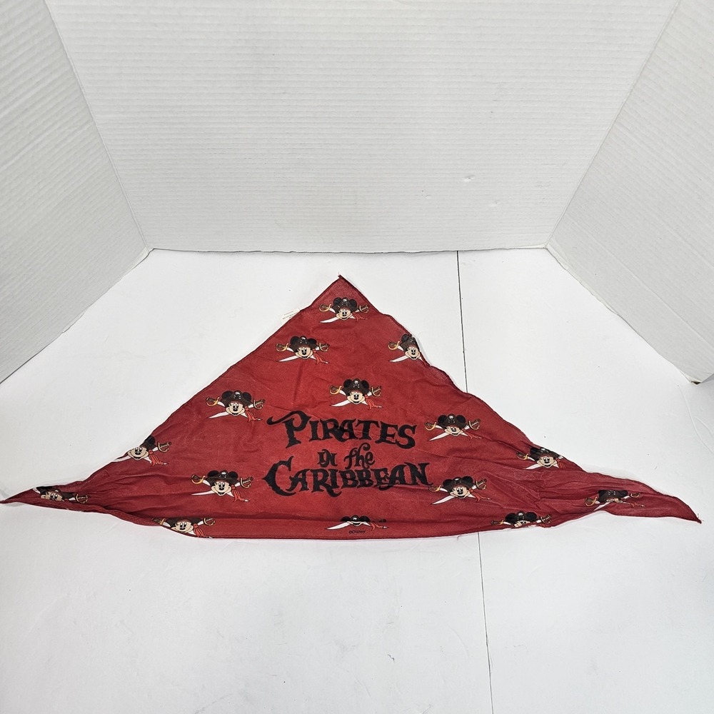 Disney Cruise Lines Pirates Of The Caribbean Costume Red Handkerchief Bandana